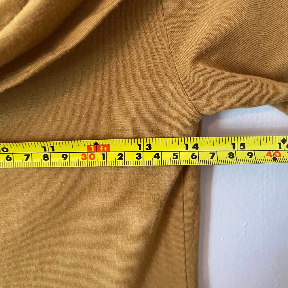 Free People Brown Boatneck Cowlneck Long Sleeve Shirt Loungewear Women's Small - Picture 6 of 8